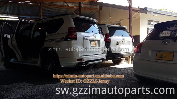 Kwa Toyota Prado Mwili Kit Front Bumper Headlight Grille kwa FJ120 2003-2009 Uboreshaji hadi Prado FJ150 2018+